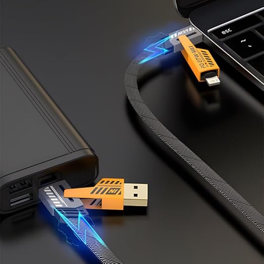 4 in 1 Multifunction Charging Data Cable Type C USB PD 65 MAX Fast Charging Cable 65W for Phone