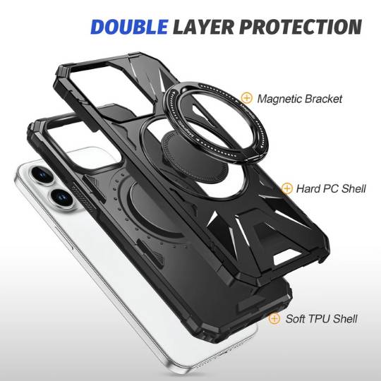 Antishock iPhone Case 360° Rotatable Stand with Magnet for Business person on formal occasion